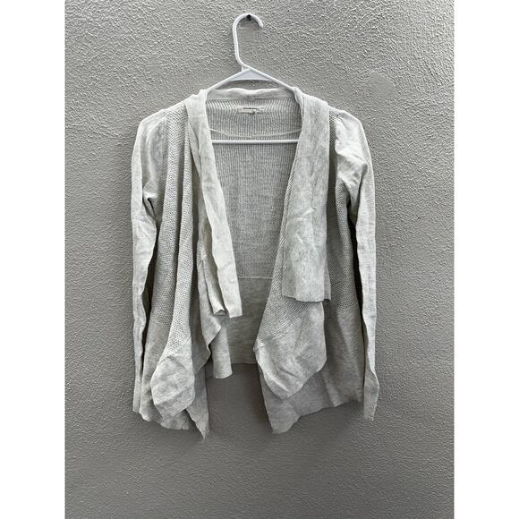 Ian and Grey Womens Sweater Cardigan Size XS Gray Long Sleeve Open Front - Picture 1 of 11